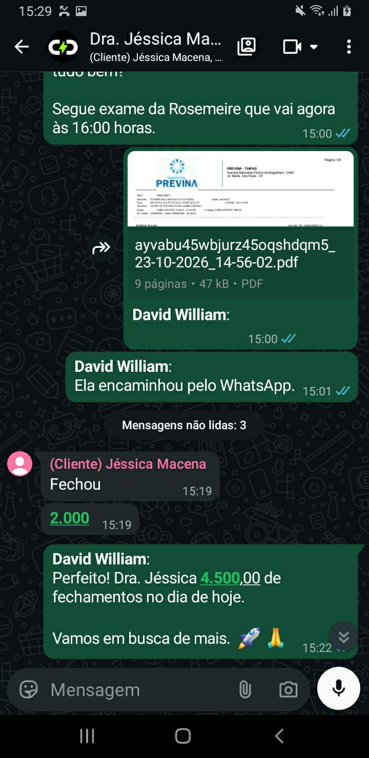 Captura de indicadores comerciais